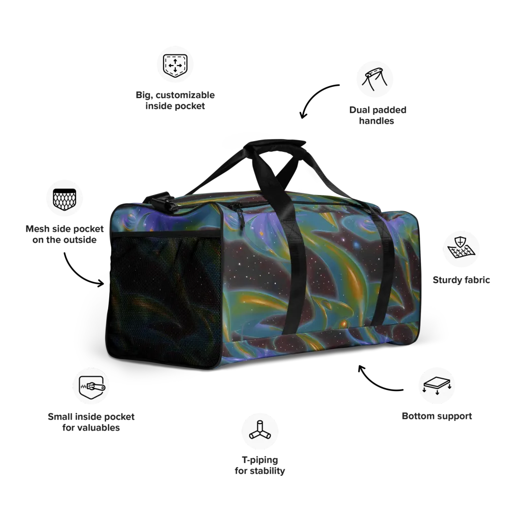 Stellar Bloom on Duffle Bag — Right Front