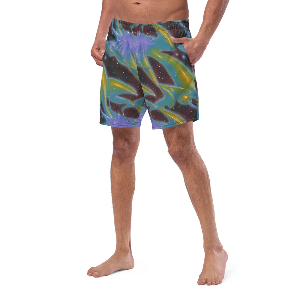 Stellar Bloom on Swim Trunks — Left Front