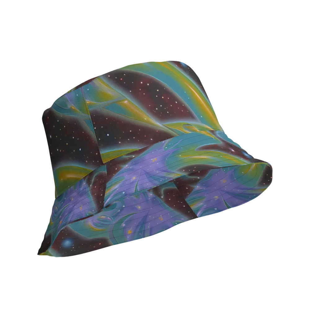 Stellar Bloom on Reversible Bucket Hat — Product details Outside