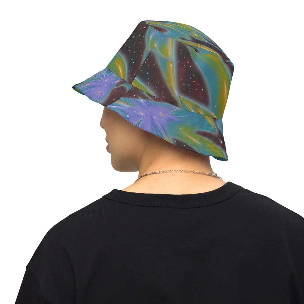 Stellar Bloom on Reversible Bucket Hat — Back Inside