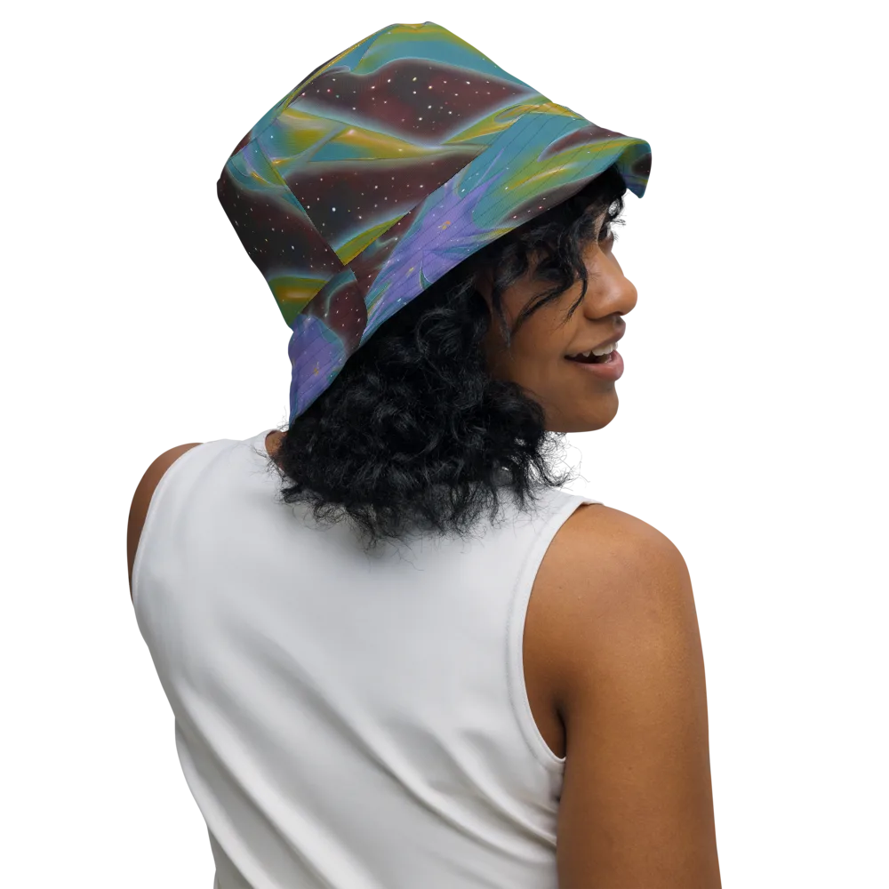 Stellar Bloom on Reversible Bucket Hat — Right Outside