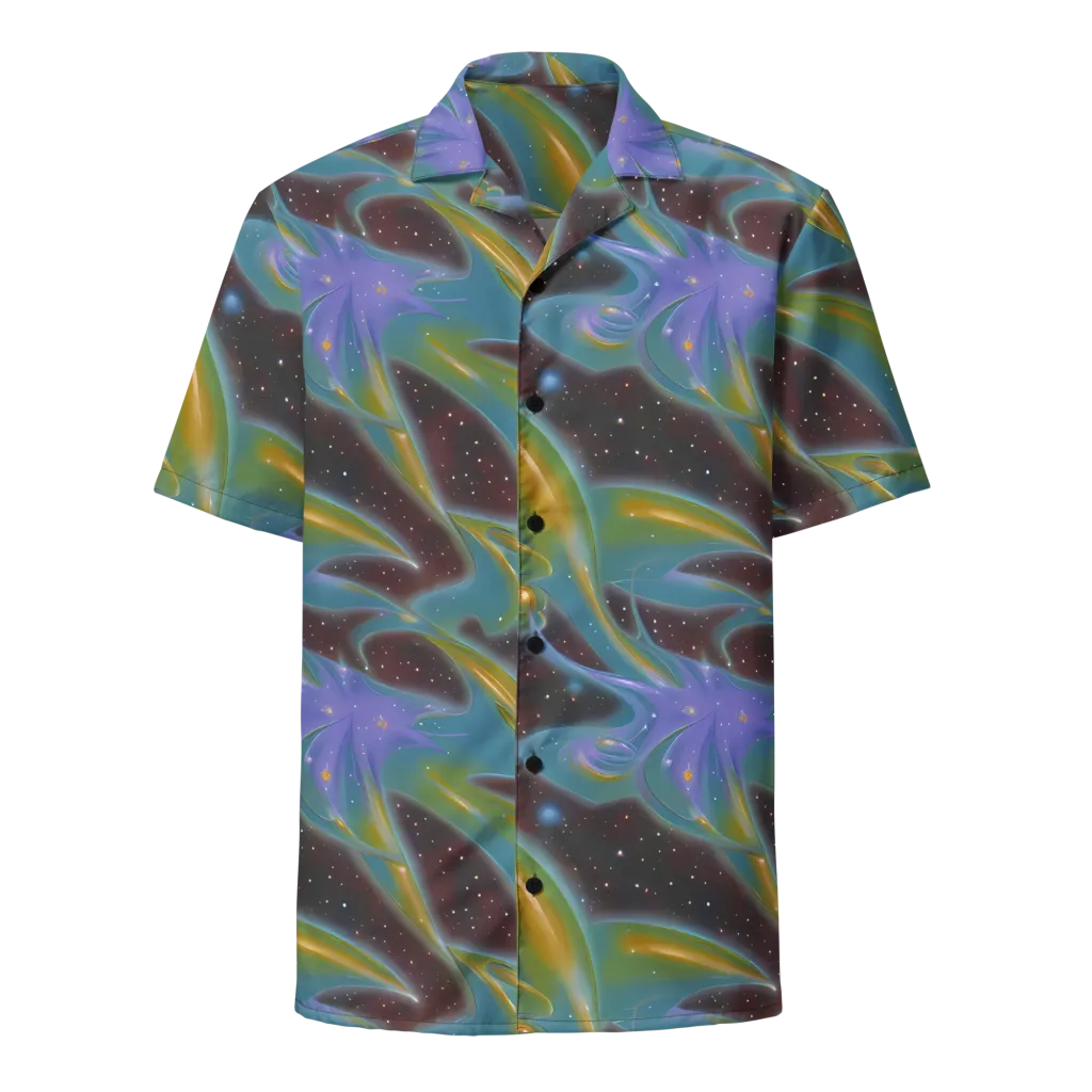 Stellar Bloom on Button Shirt — Front
