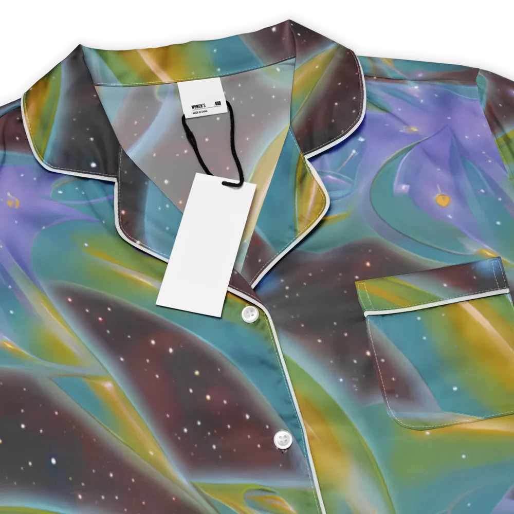 Stellar Bloom on Women's Short Sleeve Pajama Top — Product details