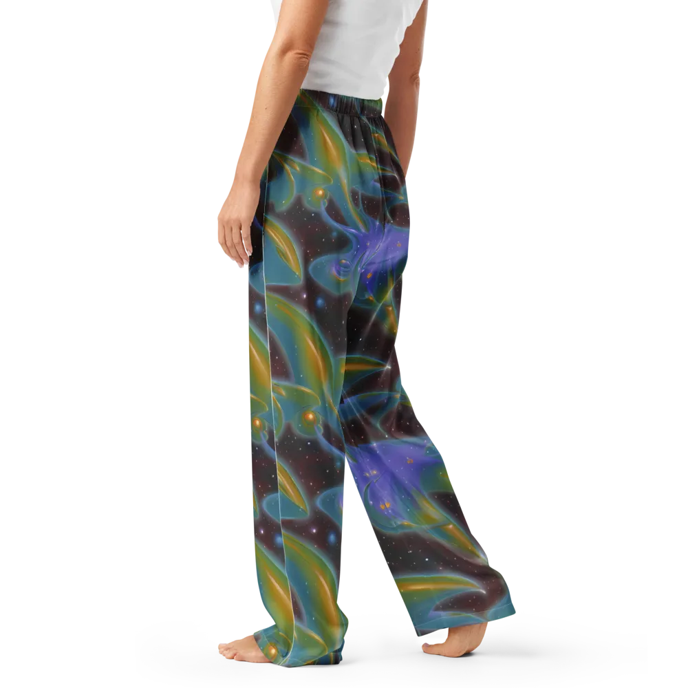 Stellar Bloom on Women's Pajama Pants — Left