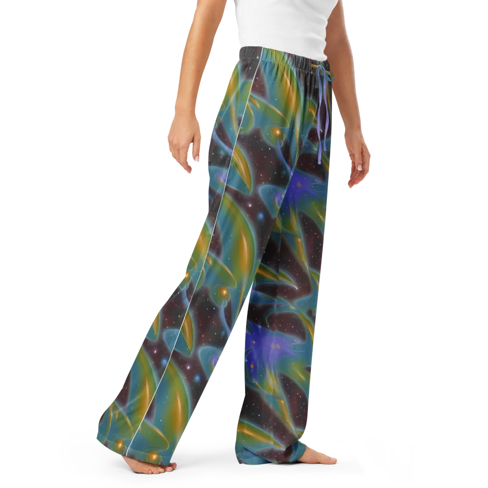 Stellar Bloom on Women's Pajama Pants — Right Front