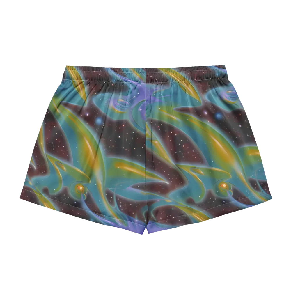 Stellar Bloom on Women's Pajama Shorts — Back