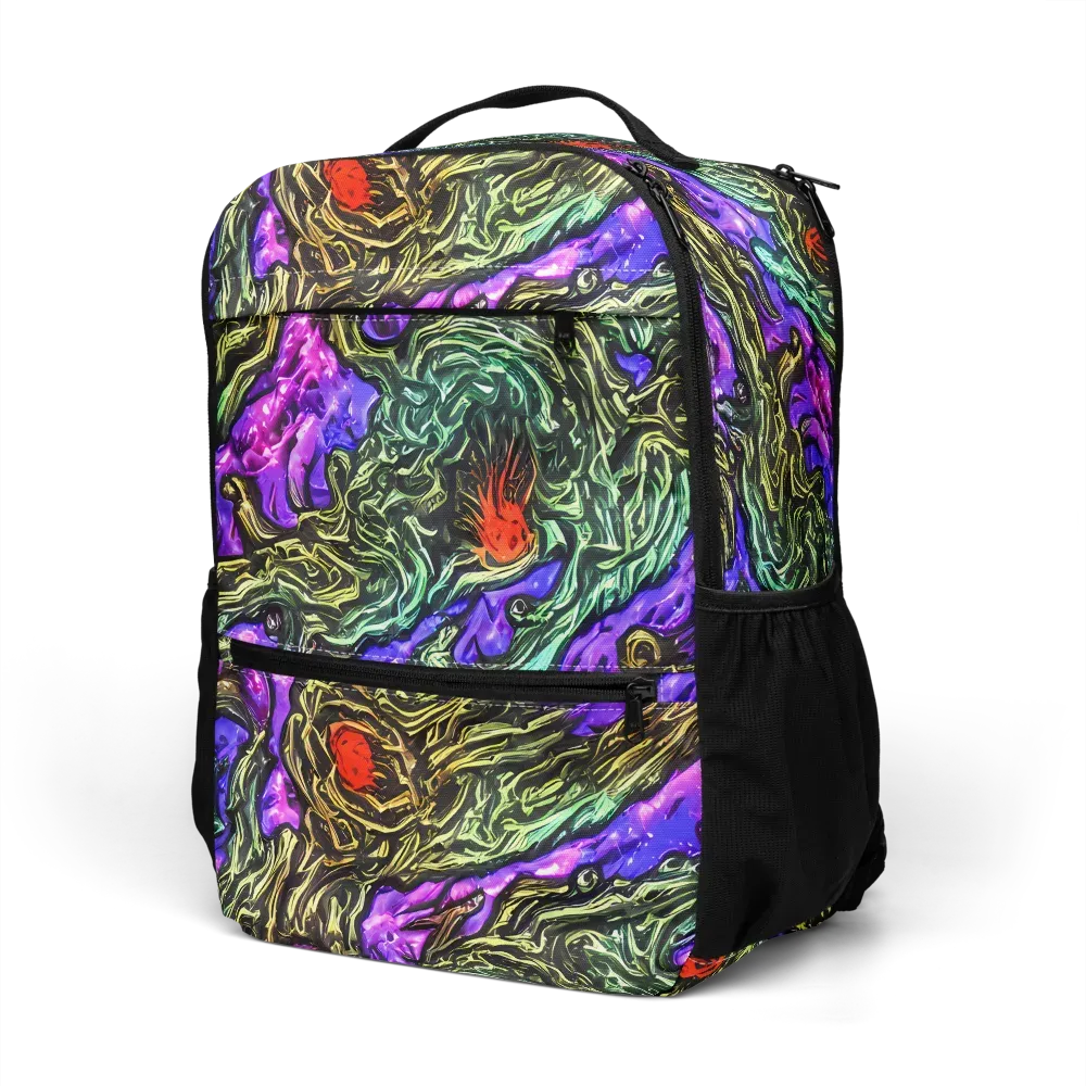 Violet Inferno on Utility Backpack — Left Front