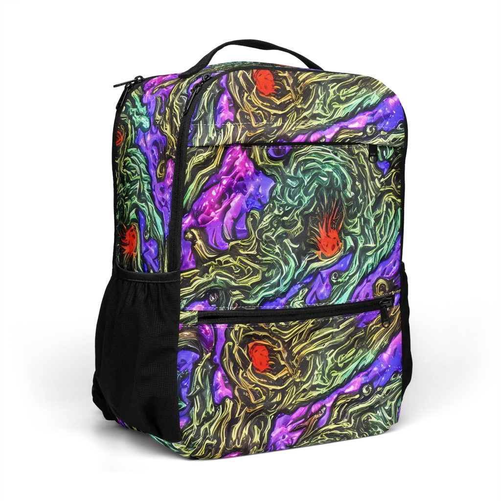 Violet Inferno on Utility Backpack — Right Front