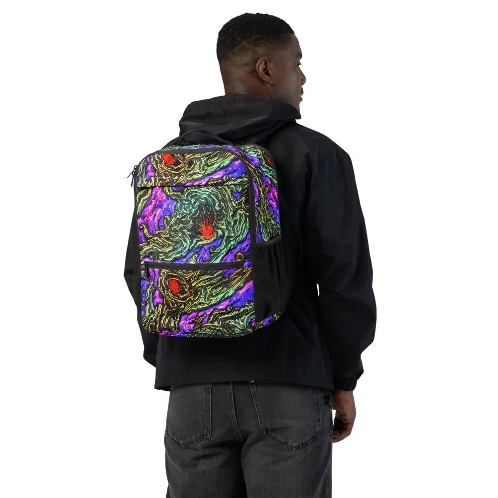Violet Inferno on Utility Backpack — Back
