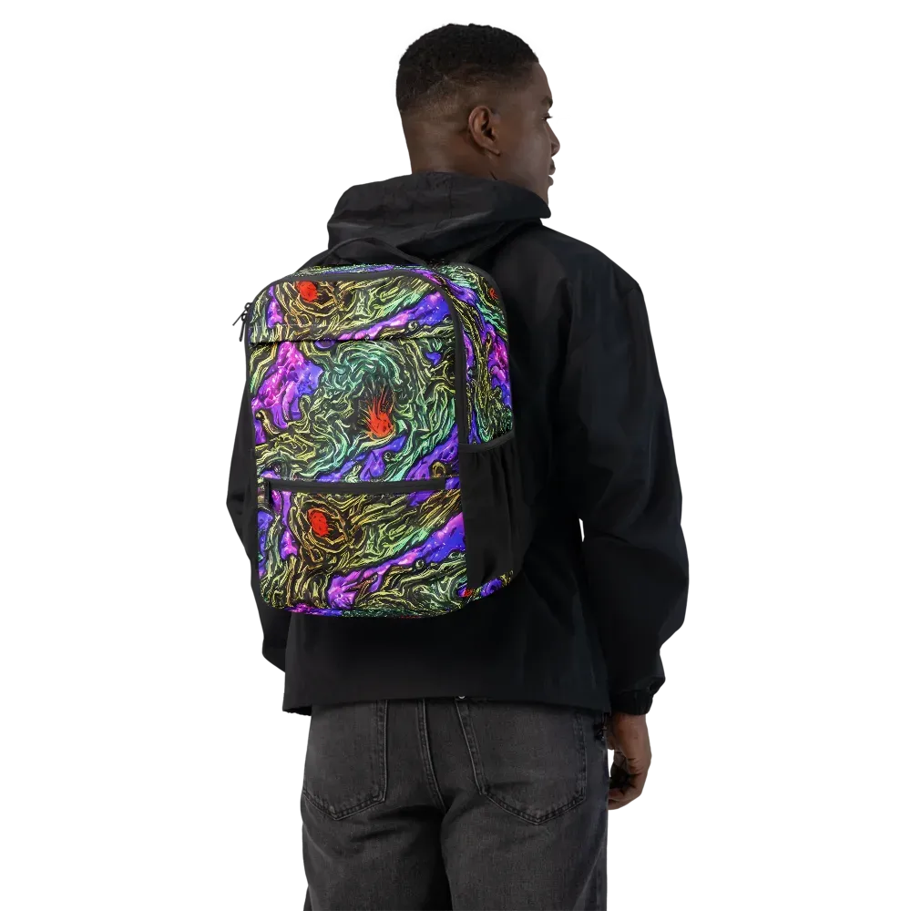 Violet Inferno on Utility Backpack — Back