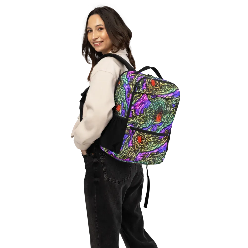 Violet Inferno on Utility Backpack — Back