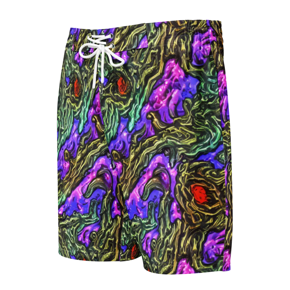 Violet Inferno on Men's Board Shorts — Front