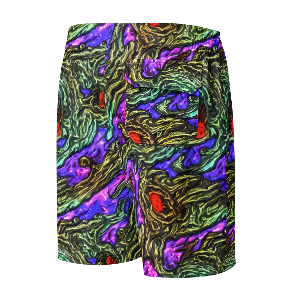 Violet Inferno on Men's Board Shorts — Back