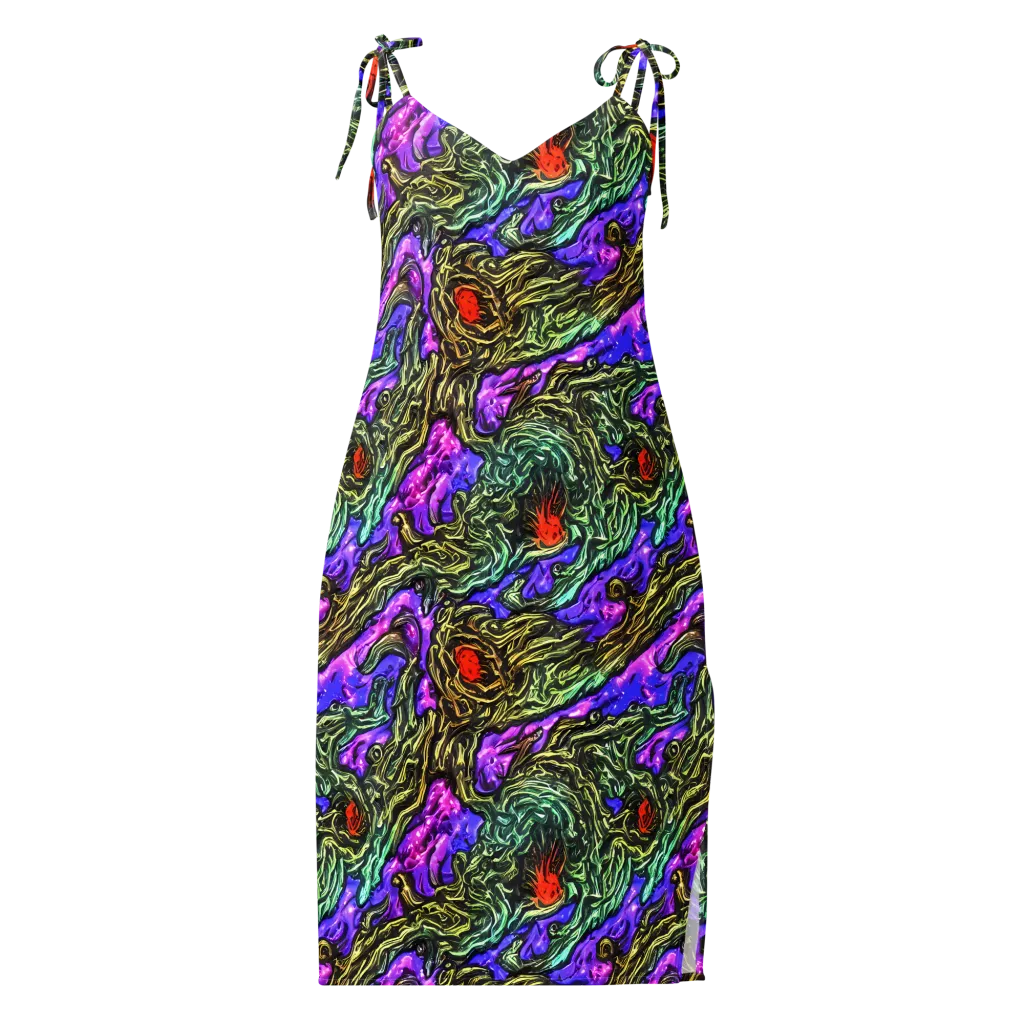 Violet Inferno on Slip Dress — Front