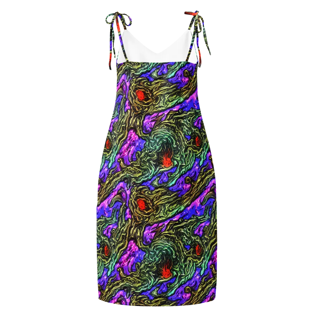 Violet Inferno on Slip Dress — Back