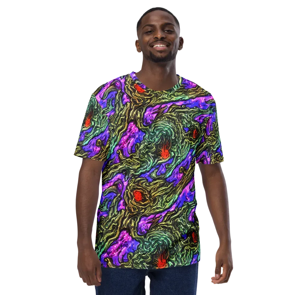 Violet Inferno on Men's Crew Neck T-Shirt — Front