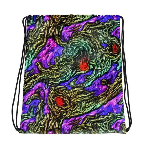 Violet Inferno on a Drawstring Bag