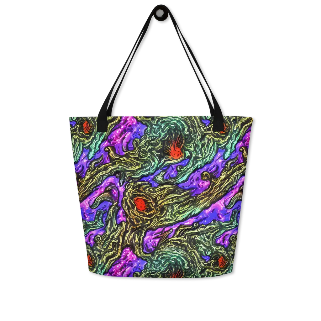 Violet Inferno on Large Tote Bag W/ Pocket — Front