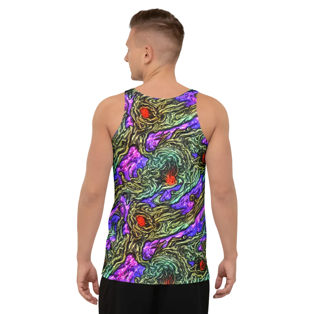 Violet Inferno on Men's Tank Top — Back