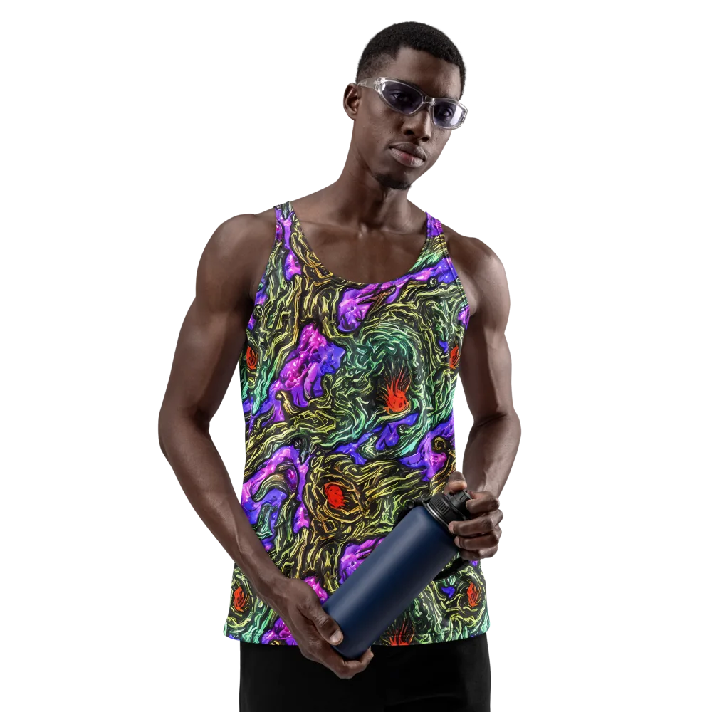 Violet Inferno on Men's Tank Top — Front