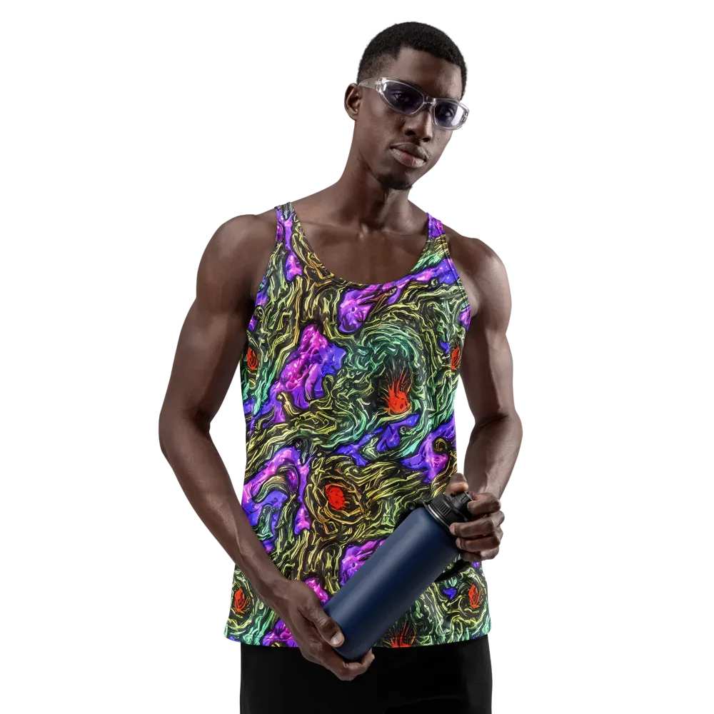 Violet Inferno on Men's Tank Top — Front