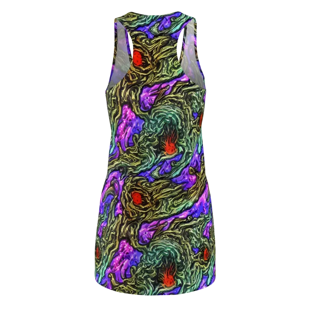 Violet Inferno on Racerback Dress — Back