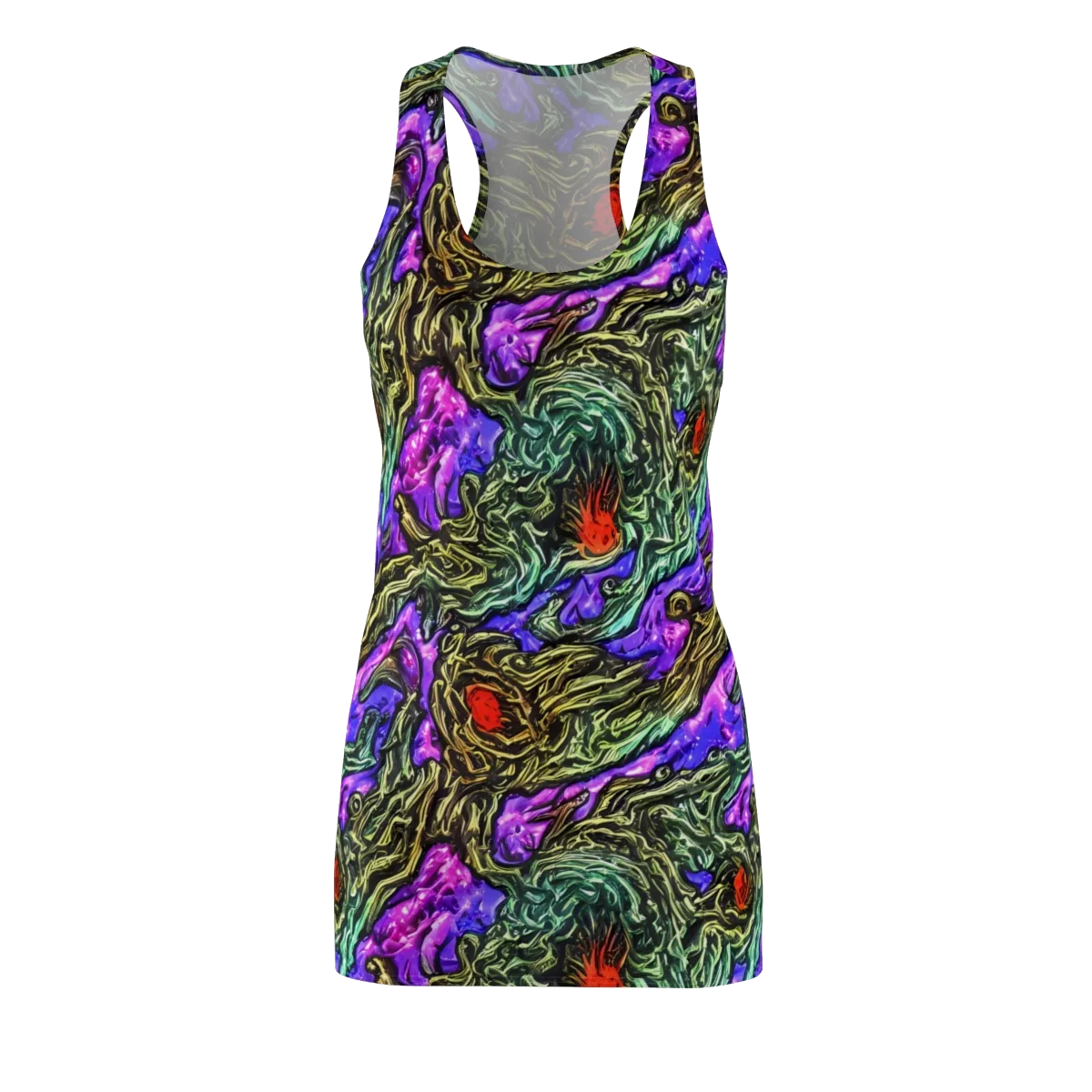 Violet Inferno on Racerback Dress — Front