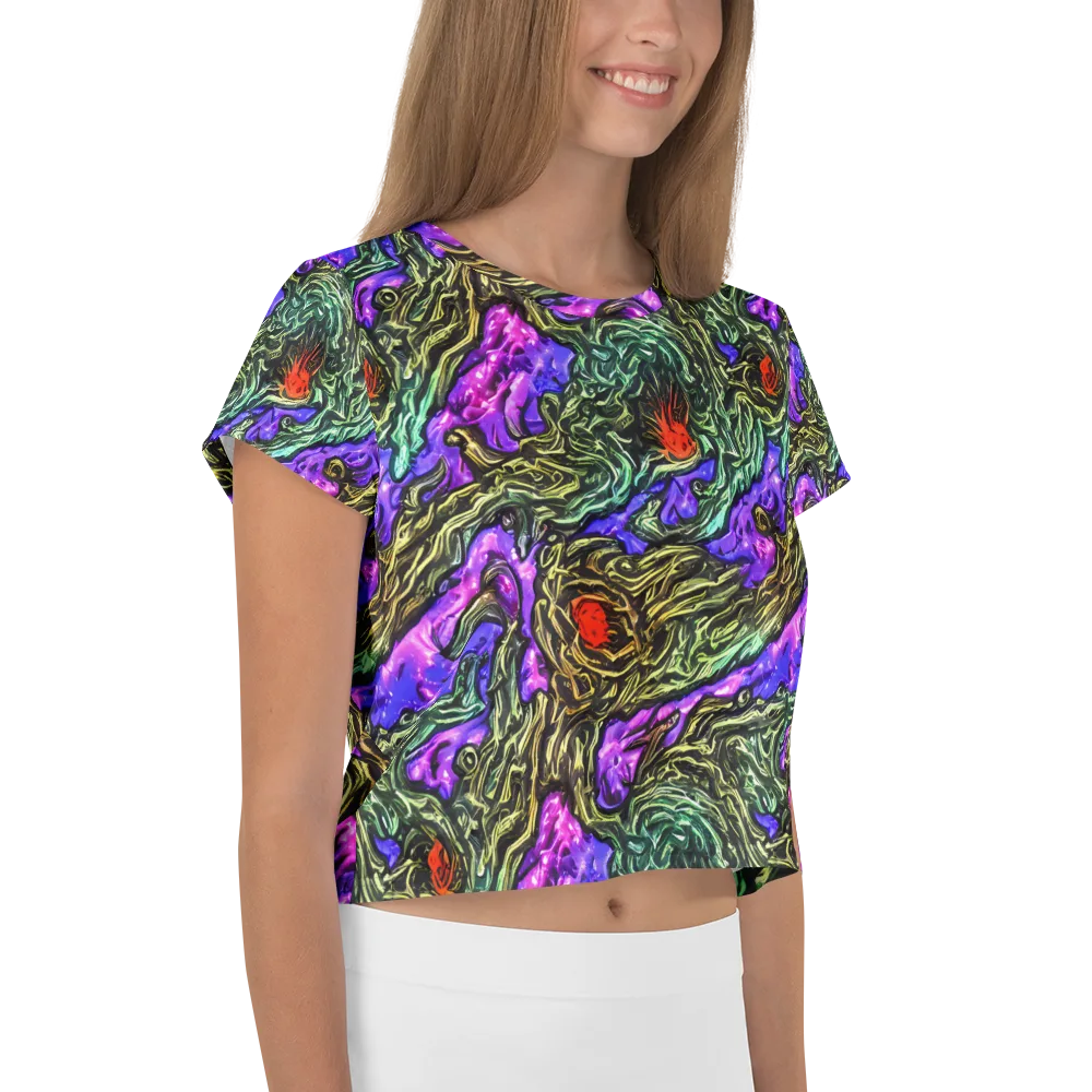 Violet Inferno on Crop Tee — Right