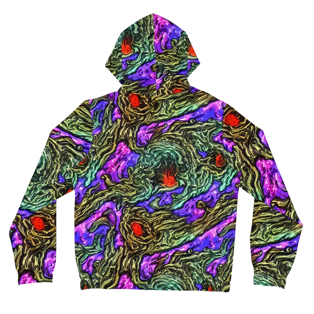 Violet Inferno on Women's Full-Zip Hoodie — Back