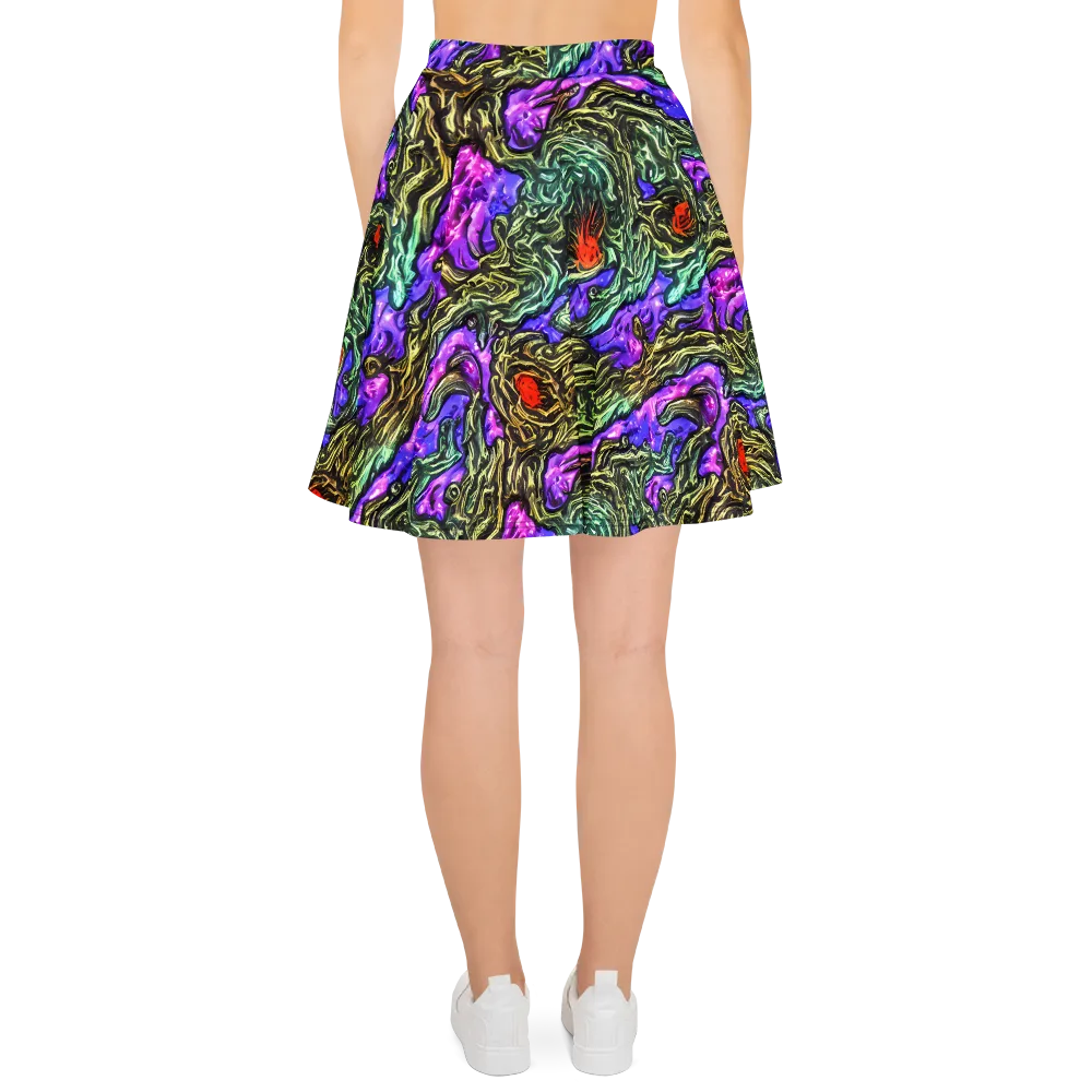 Violet Inferno on Skater Skirt — Back
