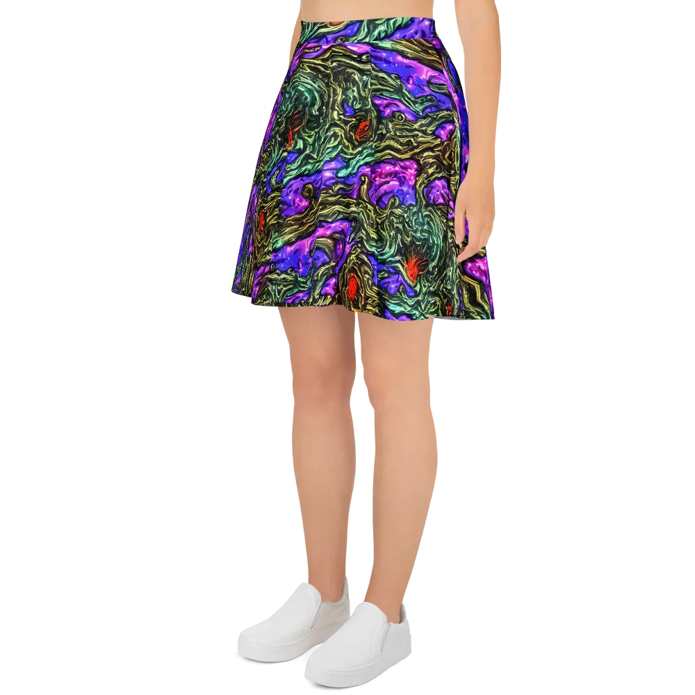 Violet Inferno on Skater Skirt — Left