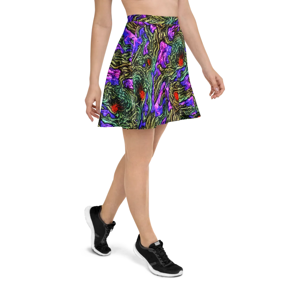 Violet Inferno on Skater Skirt — Right