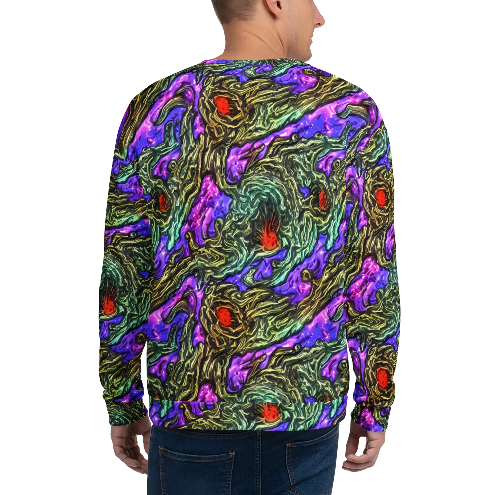 Violet Inferno on Sweatshirt — Back