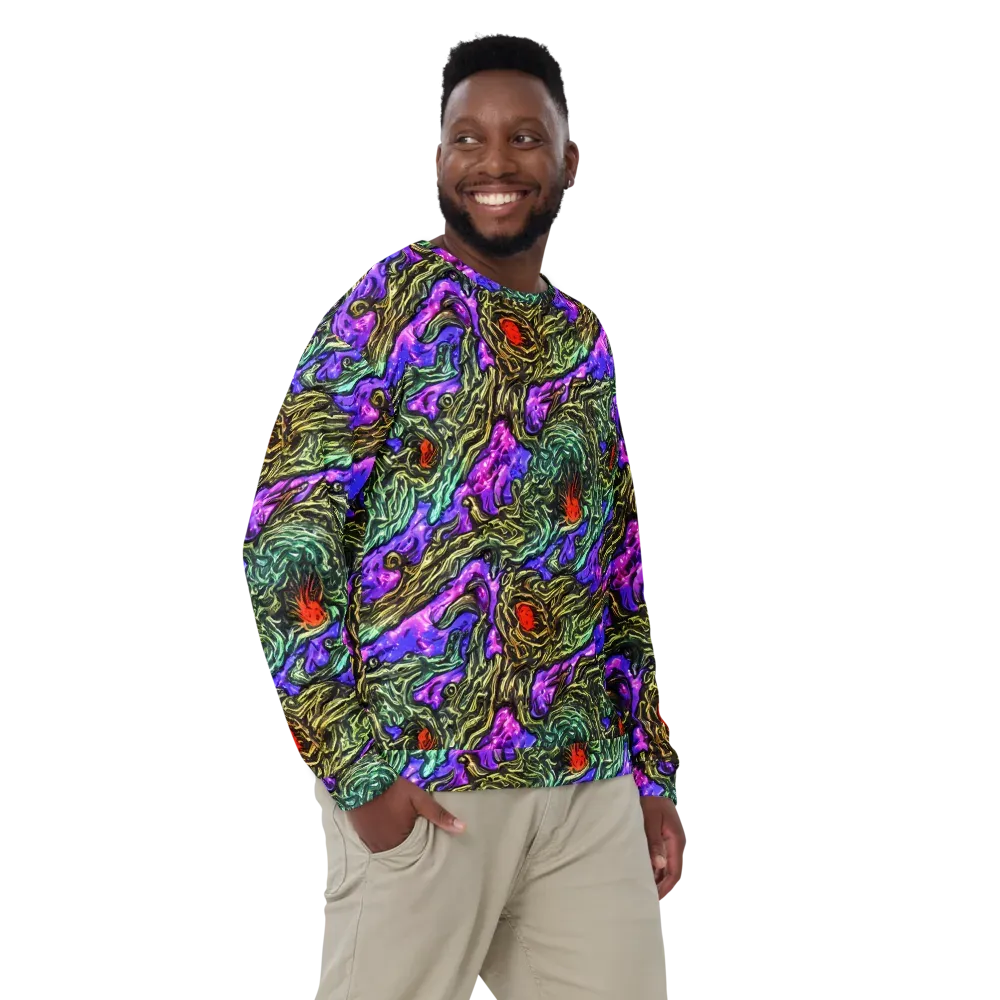 Violet Inferno on Sweatshirt — Front