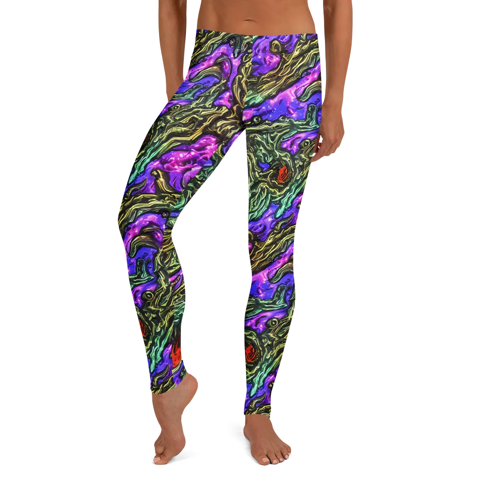 Violet Inferno on Leggings — Front