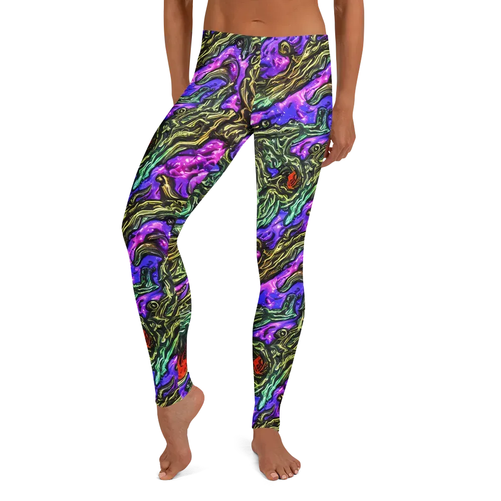 Violet Inferno on Leggings — Front