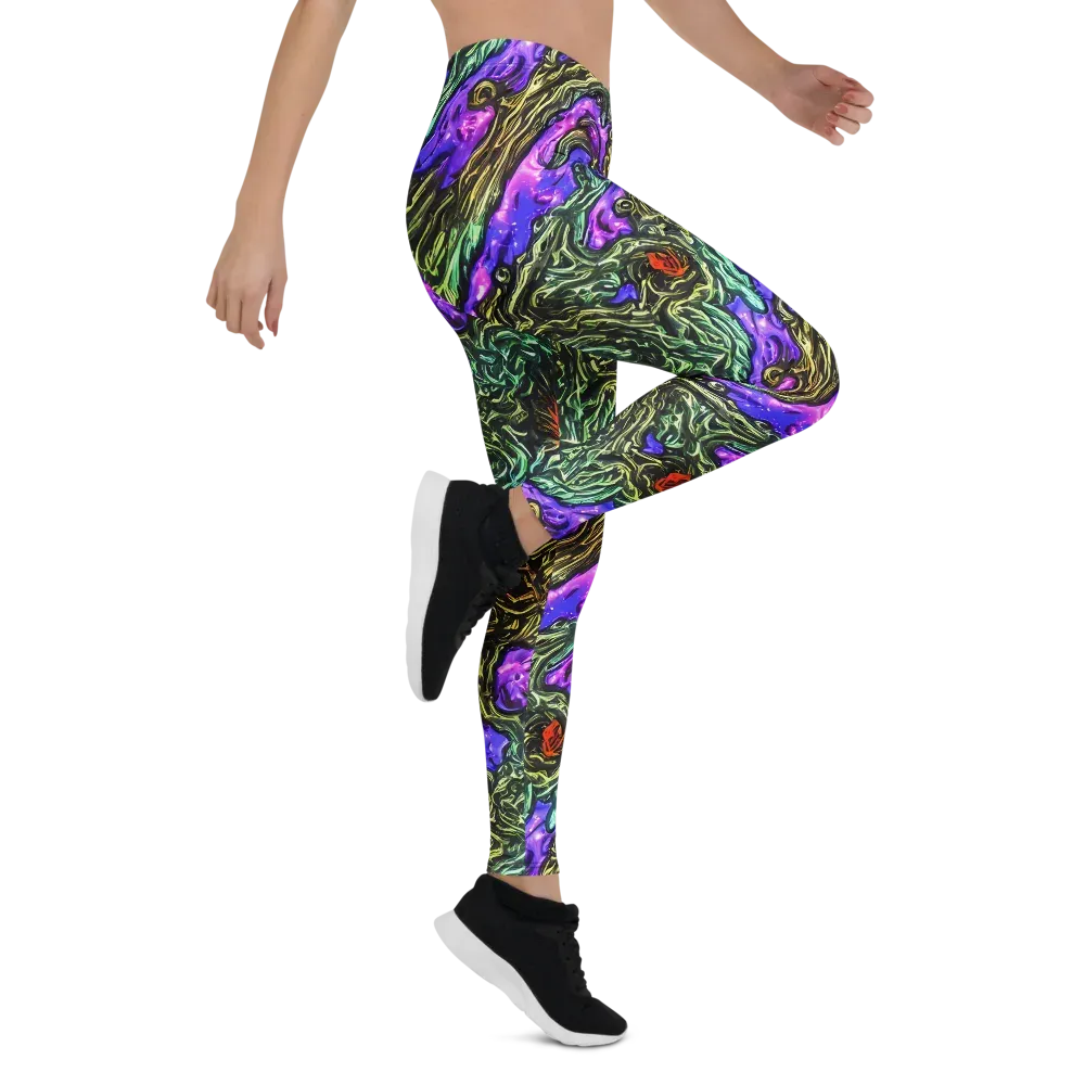 Violet Inferno on Leggings — Right