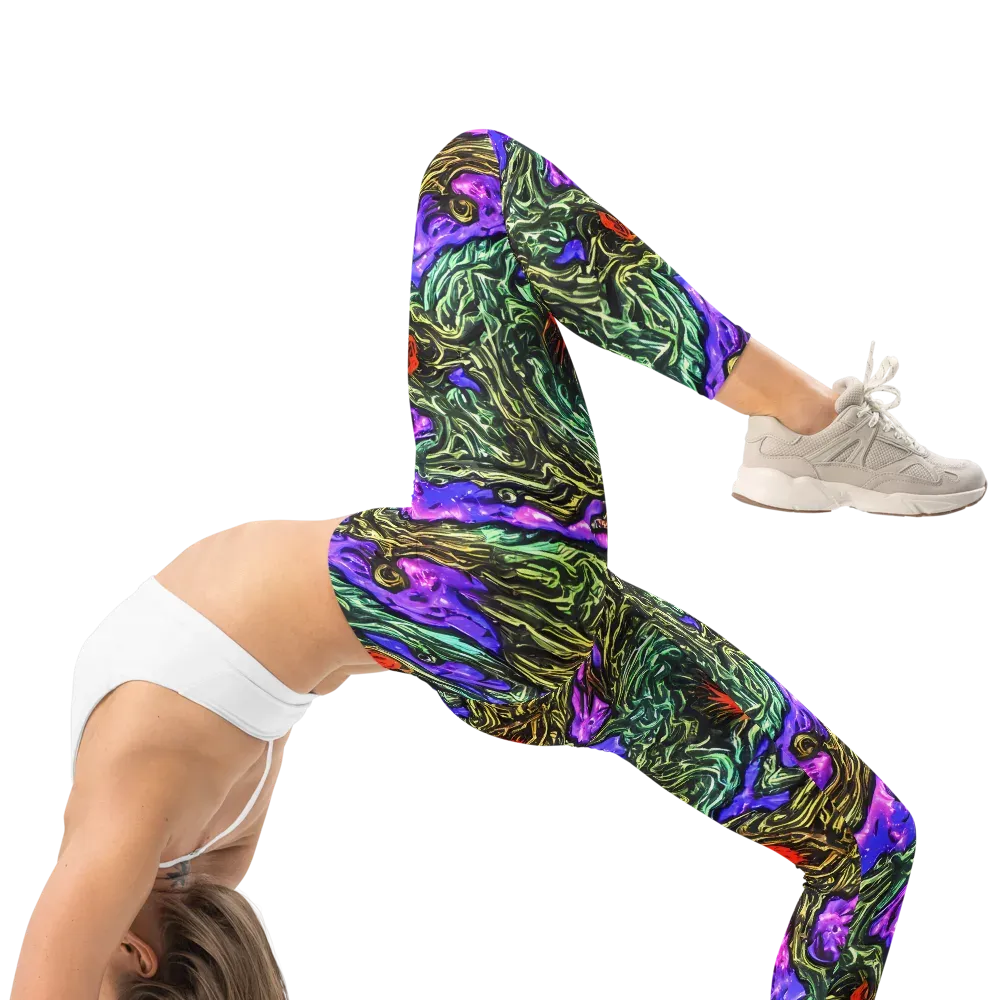 Violet Inferno on Leggings — Right