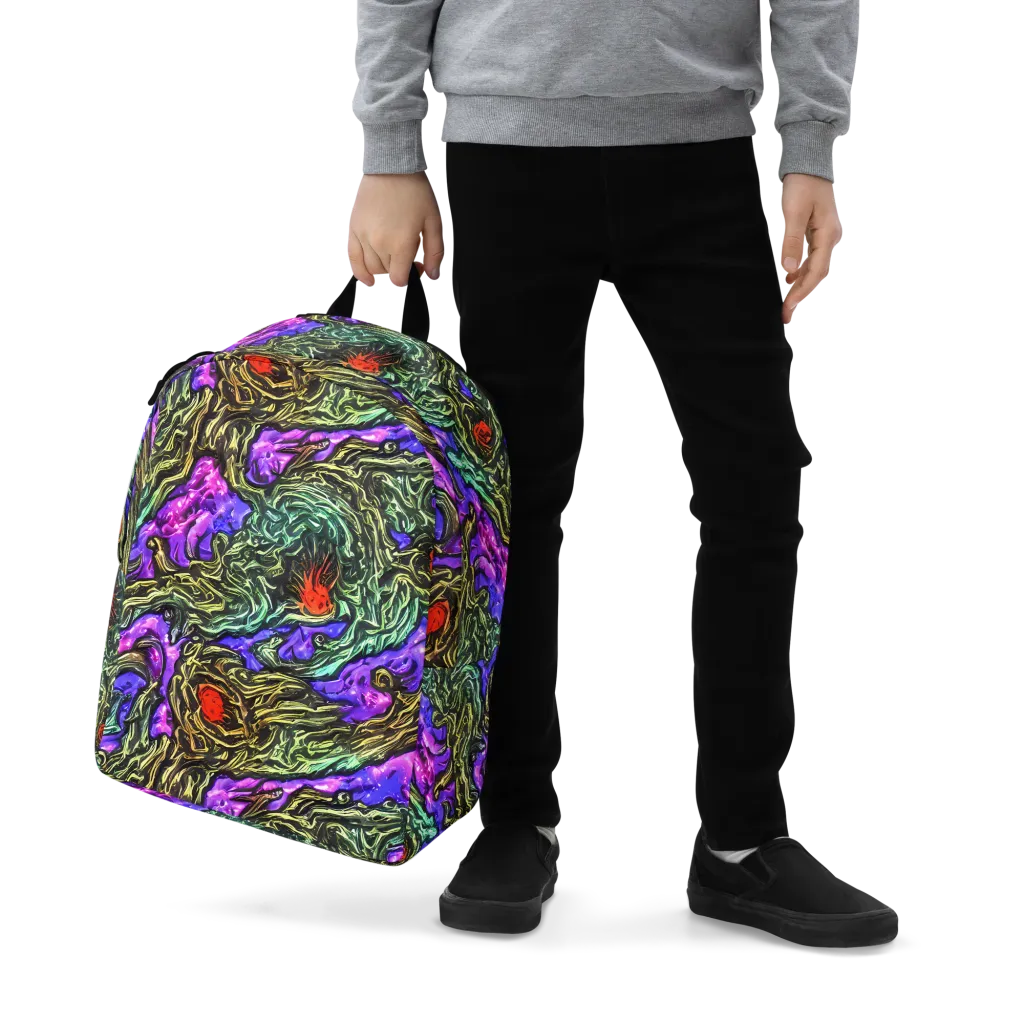 Violet Inferno on Minimalist Backpack — Zoomed-in