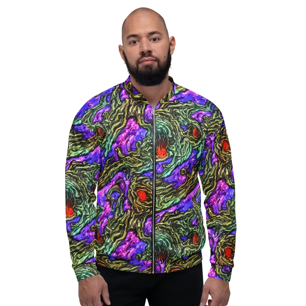 Violet Inferno on Bomber Jacket — Front