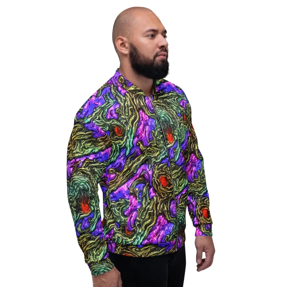 Violet Inferno on Bomber Jacket — Right
