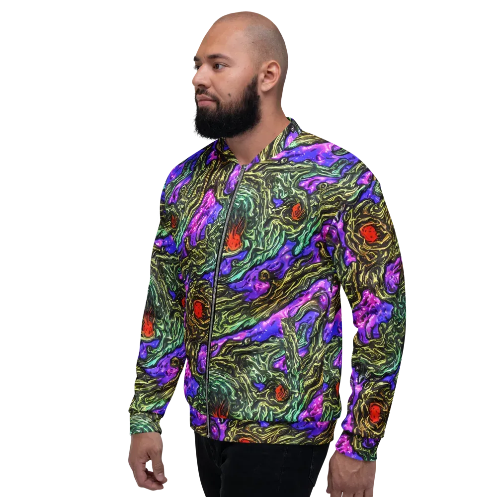 Violet Inferno on Bomber Jacket — Left