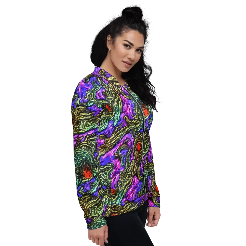 Violet Inferno on Bomber Jacket — Right