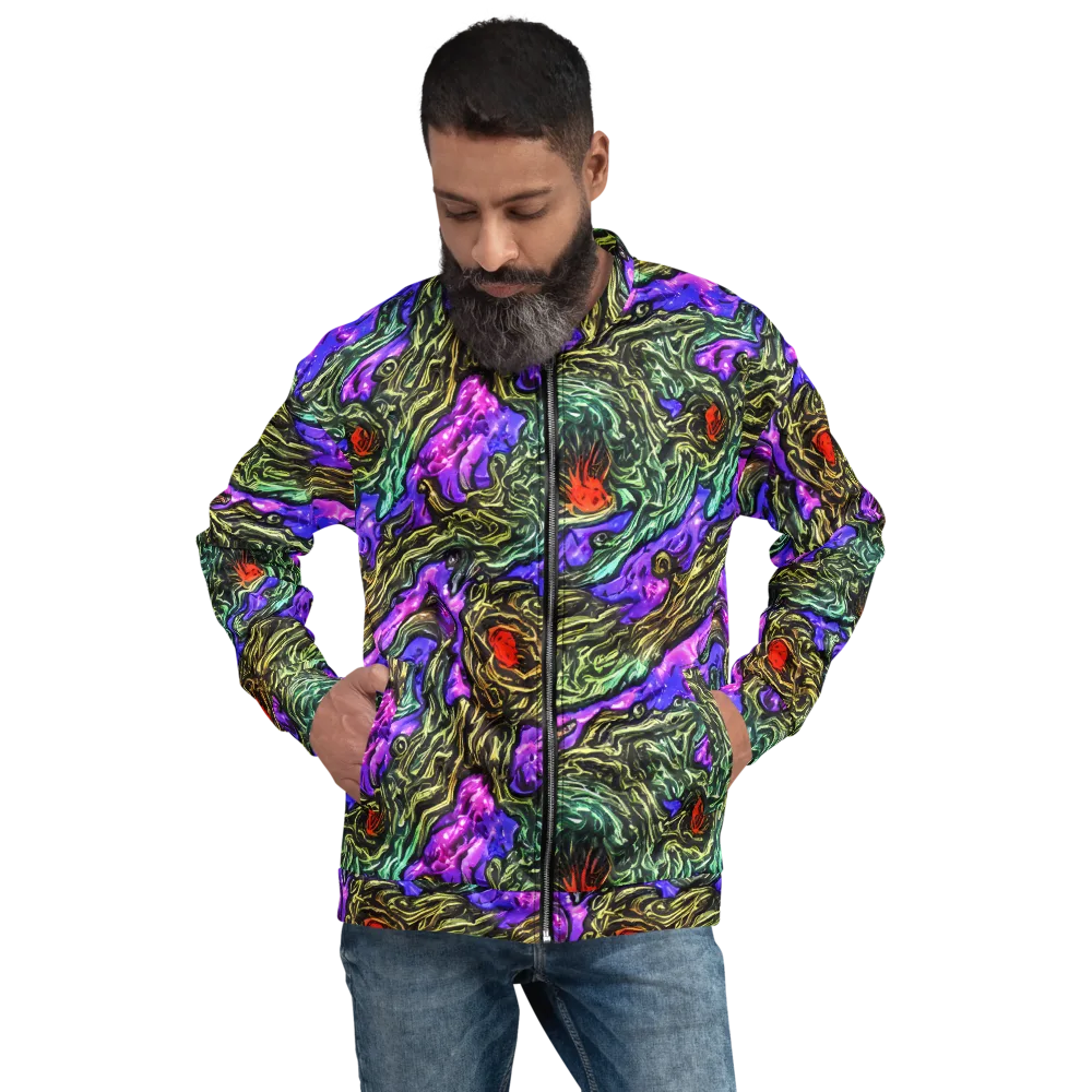 Violet Inferno on Bomber Jacket — Front