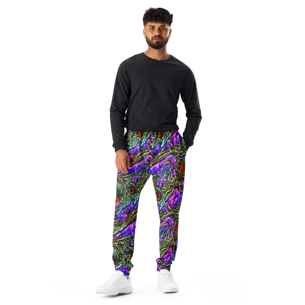 Violet Inferno on Men's Joggers — Front