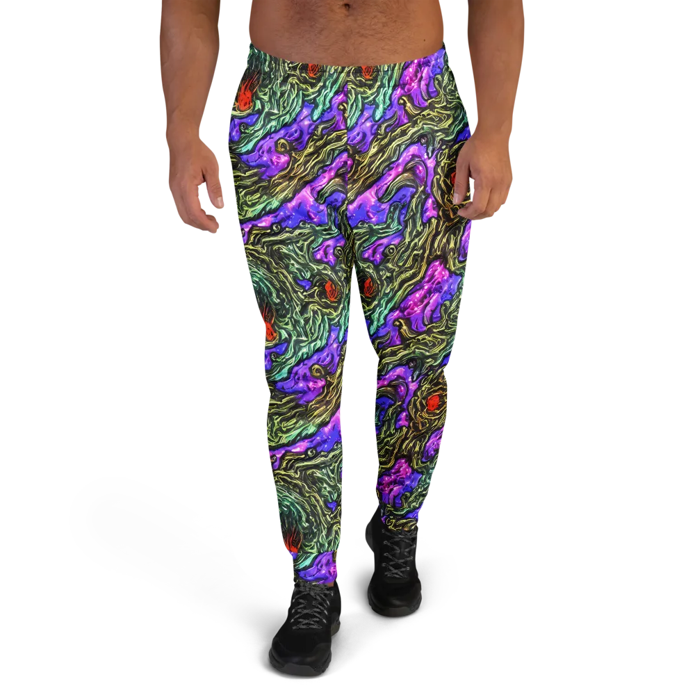 Violet Inferno on Men's Joggers — Front
