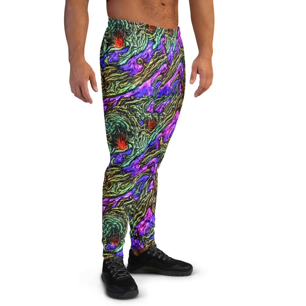 Violet Inferno on Men's Joggers — Right