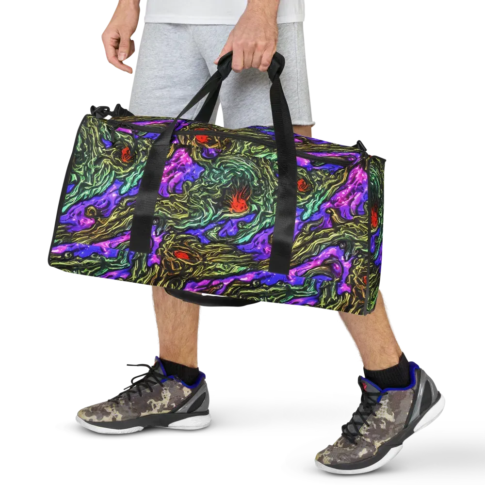 Violet Inferno on Duffle Bag — Front