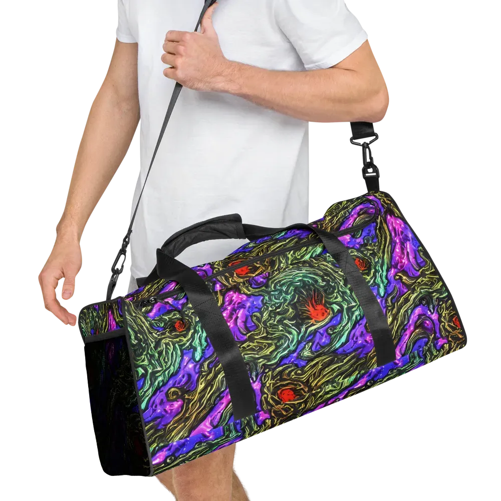 Violet Inferno on Duffle Bag — Right Front