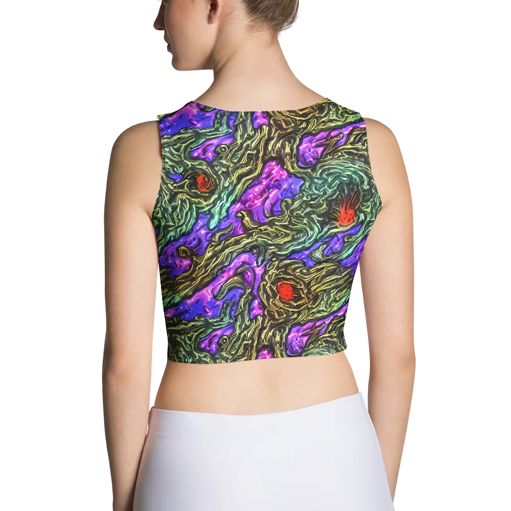 Violet Inferno on Crop Top — Back